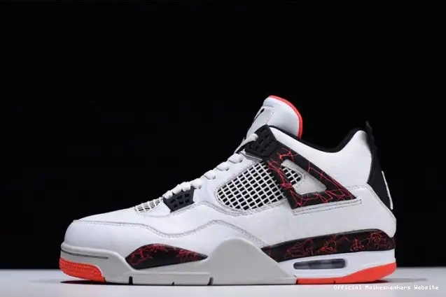 Official Maikesneakers Hot 308497-116 Lava Jordan 4 Air Retro 0614